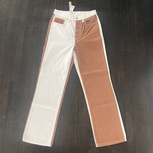 NWT Topshop High Waisted Straight Leg Jeans